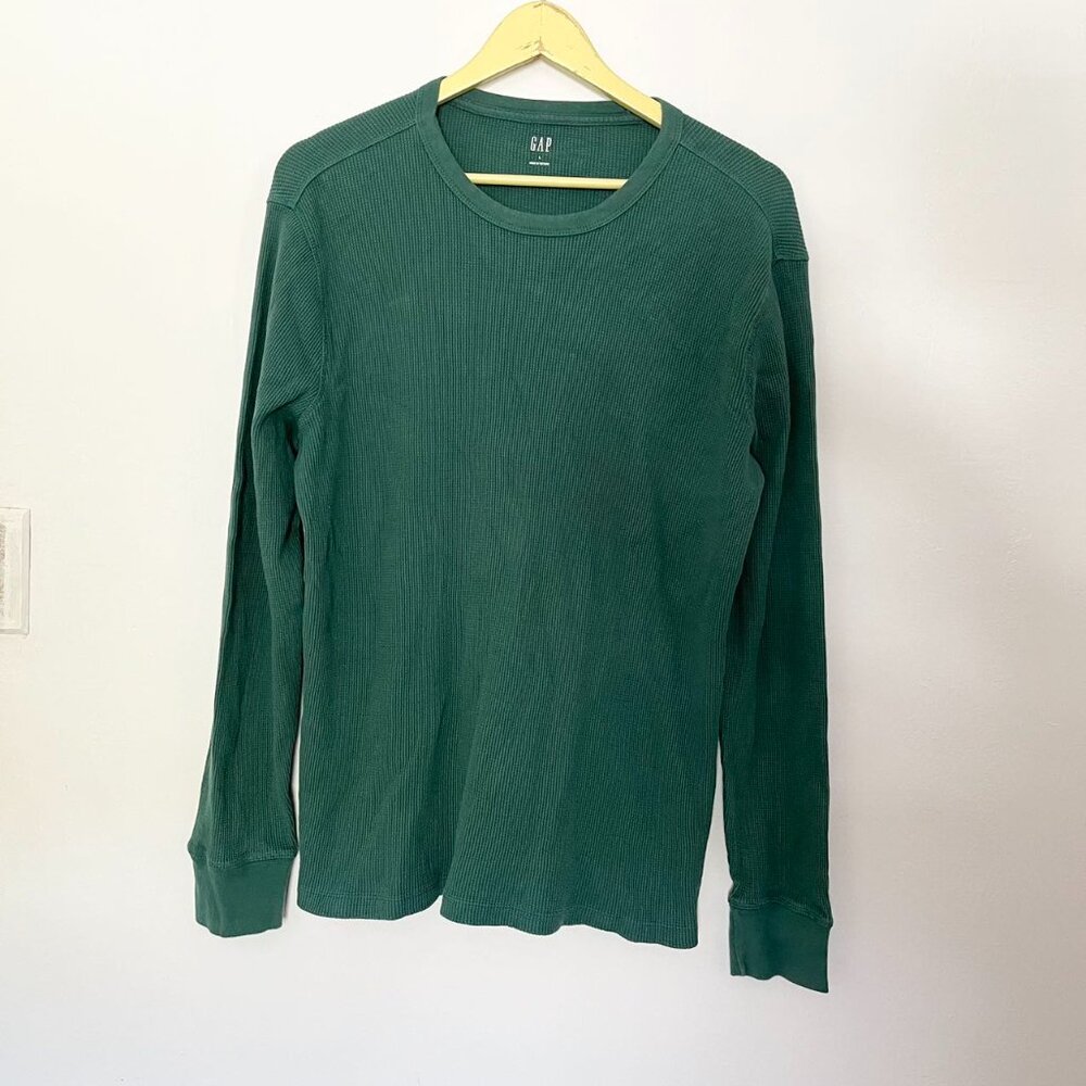 Gap Women Modern Rib Henley T-Shirt Size L